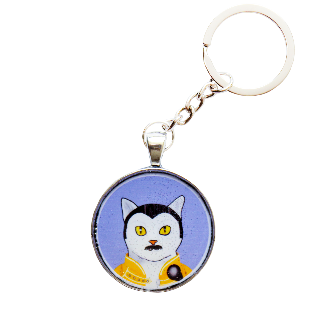 Llavero Gatito Freddie Mercury (Disponible solo web)