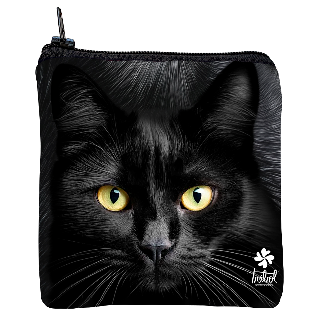 Monedero Gatito Negro