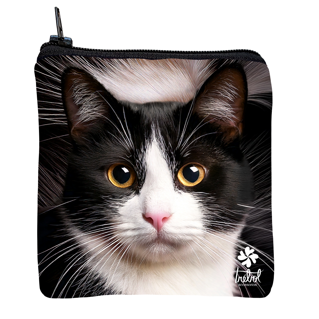 Monedero Gatito Tuxedo