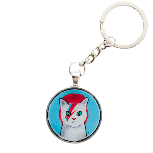 Llavero Gatito Bowie (Disponible solo web)