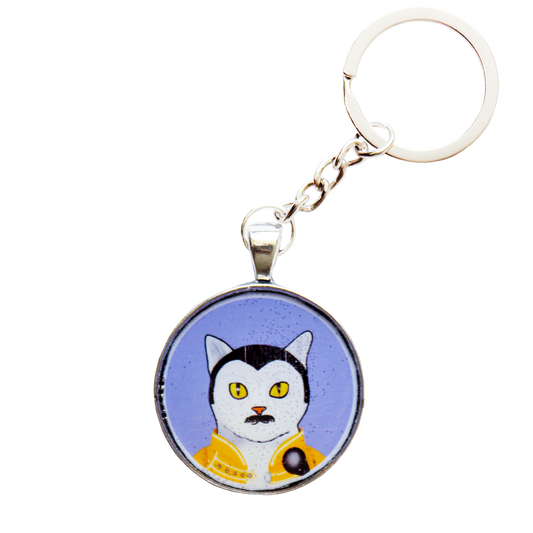 Llavero Gatito Freddie Mercury (Disponible solo web)