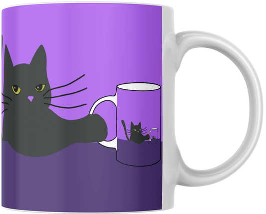 Mug Gatocentrico Morado