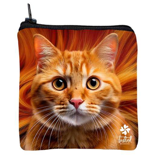 Monedero Gatito Naranja